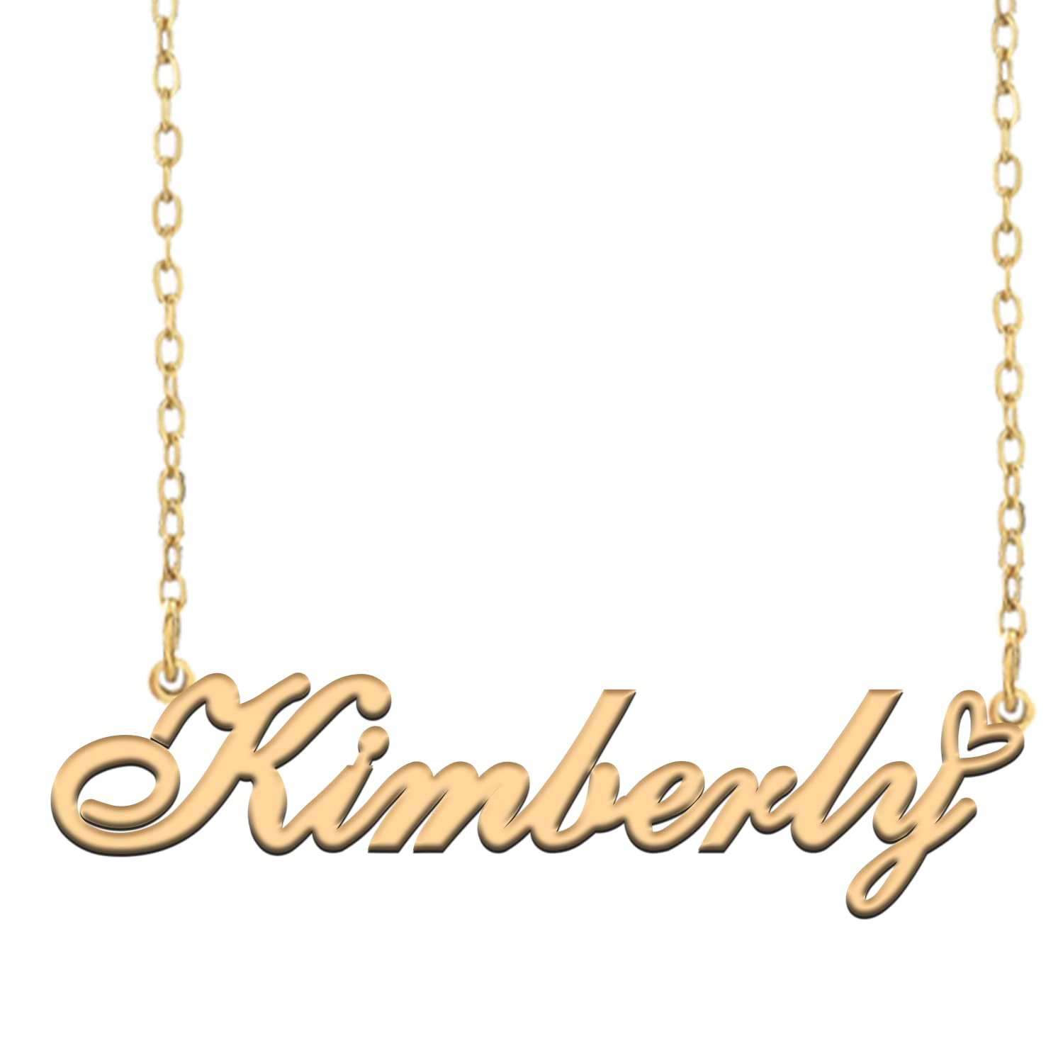 A168ACustom Name Necklace Customized Personalized Plated Name Necklace for Mother Daughter Friendship Women Valentine's Day Christmas Birthday New Year