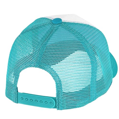 Image of Falari 5-Panel Mesh Baseball Cap, Trucker Hat, Structured Plain Design, Cotton, Adjustable Size