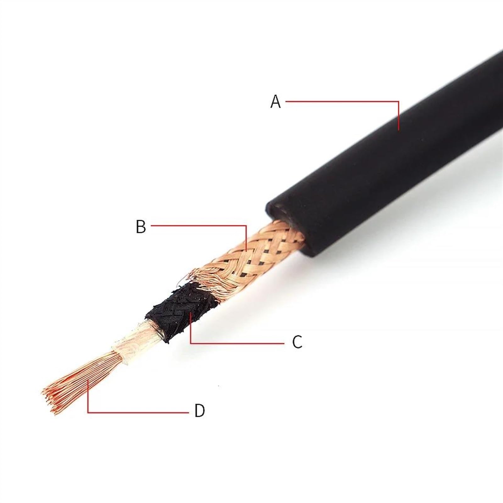 Cables para instrumentos Cable De Guitarra Cable De Guitarra Guitarra Eléctrica Caja Eléctrica Batería Instrumentos Musicales Reducción De Ruido Negro Cable De (6 m)