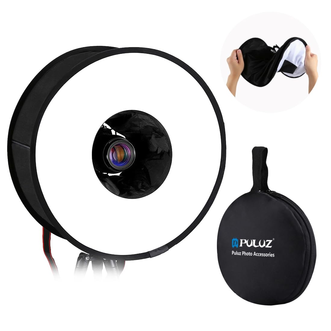 Amazon | PULUZ リングソフトボックス 45cm 折りたたみ ストロボ