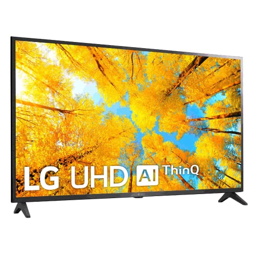 Televisor LG 43UQ75006LF - Smart TV webOS22 43 pulgadas (108 cm) 4K UHD, Procesador de Gran Potencia 4K a5 Gen 5, compatible con formatos HDR 10, HLG y HGiG Clase de eficiencia energética G