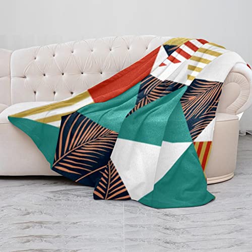 Couverture polaire en microfibre douce style géométrique pour intérieur raffiné - 5