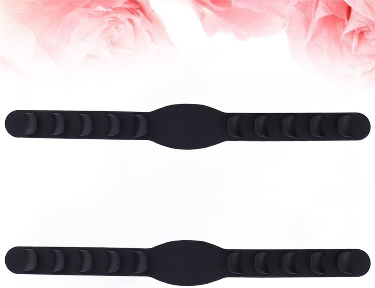 5pcs Silicone Mask Strap Extenders Ear Hanging Hooks Adjustable Black Silicone Ear Rear Mask Hooks Keep in Place for Climbing Training and Other Activities