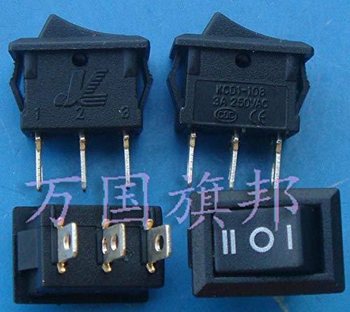 3A 250VAC 15 * 10mm 3P 3T rockey switch/switch