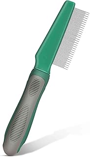 UrbanX Best fine-toothed Flea Comb for American Eskimo Dog and Other Medium Size Companion Dogs Dogs Coat Type