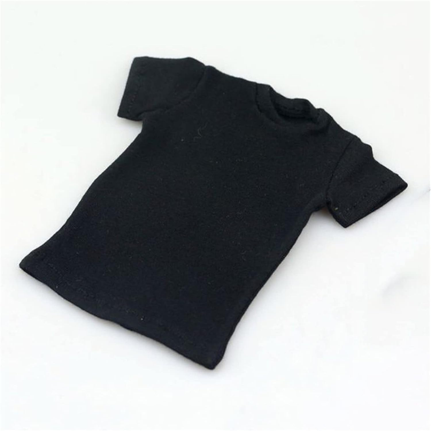 1/6 Scale Custom T-Shirt Top Model for 12" Male and Female Action Figure Body (Black)