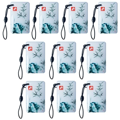 Keyless Entry IC Card RFID Key for Unlocking the Smart Door Lock, 13.56Mhz Contactless Smart Lock Unlocking Key Fobs Suitable for Schools, Hotels, TTLock/Smart Life for Smart Deadbolt Key -10pcs