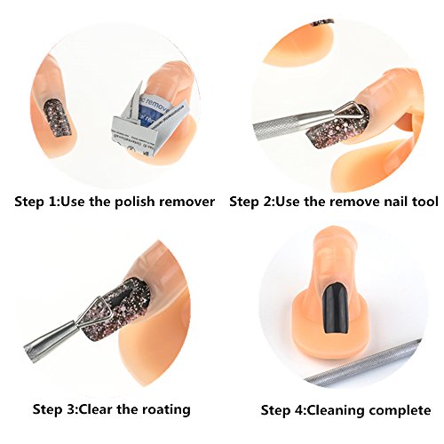 Lucsiky Cuticle Pusher Stainless Steel Triangle Cuticle Peeler Scraper Remove Gel Nail Polish Nail Art Remover Tool #TOP6