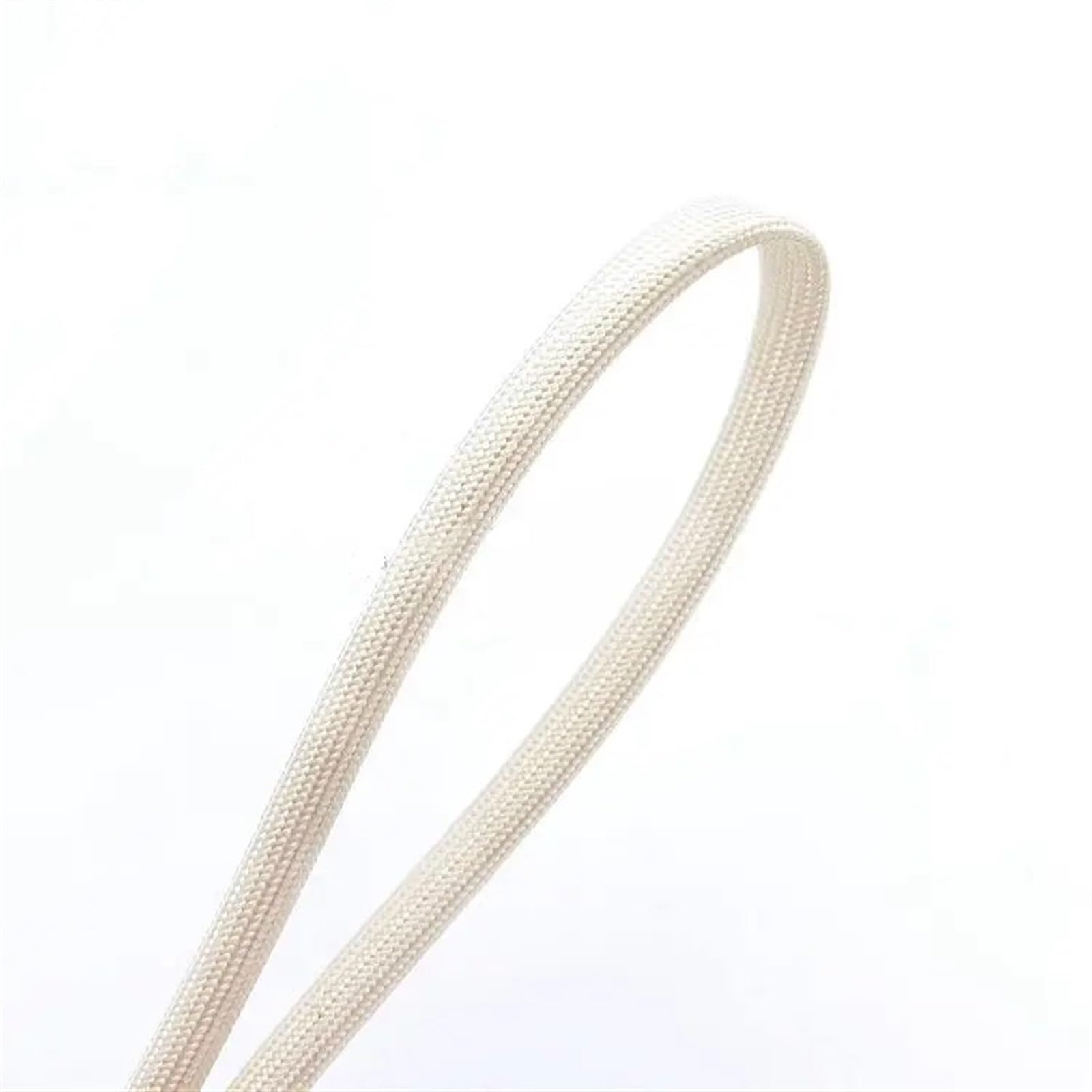 Gaine tressée, Gaine de câble tressée en Fibre de Verre Souple, isolée à Haute température, 1-25mm, 5-10m, Noir et Blanc(F,20MM-10M)