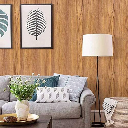 Image of COSNIGHT 23.6 inch x118 inch Wood Grain Wallpaper Peel and Stick Vinyl Film Self Adhesive Decor Wall Paper for Cabinet Drawer Shelf Liner Easy to Clean