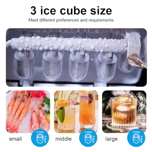 Fabricadora de Hielo Cilíndrica de Mostrador 9 Cubos miniatura 3