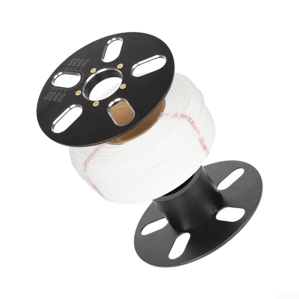 Bobina de filamento reutilizable, 1 paquete de aluminio vacío para carrete de impresora 3D, diseño desmontable resistente al calor para recambios PLA ABS, compatible con Bambu Lab