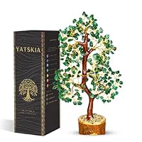 Pyramide Kristal met Levensboom en Edelstenen