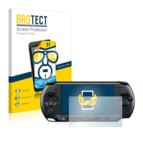 BROTECT (2 Stück Schutzfolie für Sony PSP Street E1004 Displayschutz Folie Made in Germany, Ultra-Klar