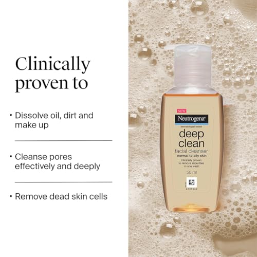 Image of Neutrogena Deep Clean Facial Cleanser, 50ml