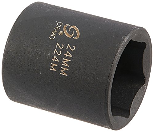 Sunex 224m 1/2-Inch Drive 24-mm Impact Socket