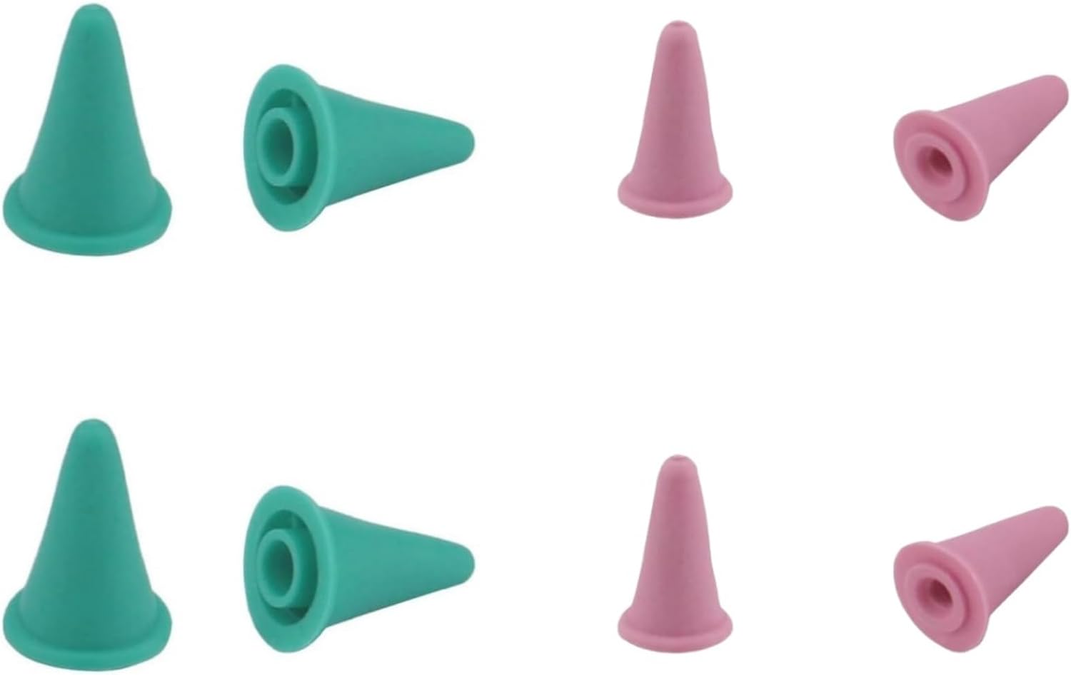 8pcs Knitting Needle Stoppers, Pink Small Silicone Knitting Needle Point Protector Needle Tip Cap Stitch Stopper Protector Cover Knitting Accessories Supplies for Knitting Needle, SATONBEYI