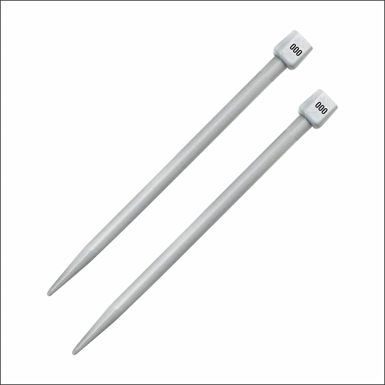 NTGS Plastic Single Pointed Knitting Needle Large Size - - No 000, Length - 35Cm, Dia - 10 Mm, Woolen Artefacts Like Sweaters, Muflers, Caps Etc, Pair of 2-image-18