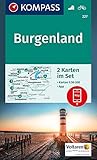 burgenland karte bezirke  KOMPASS Wanderkarte Burgenland: 2 Wanderkarten 1:50000 im Set inklusive Karte zur offline Verwendung in der KOMPASS-App. Fahrradfahren. (KOMPASS-Wanderkarten, Band 227)