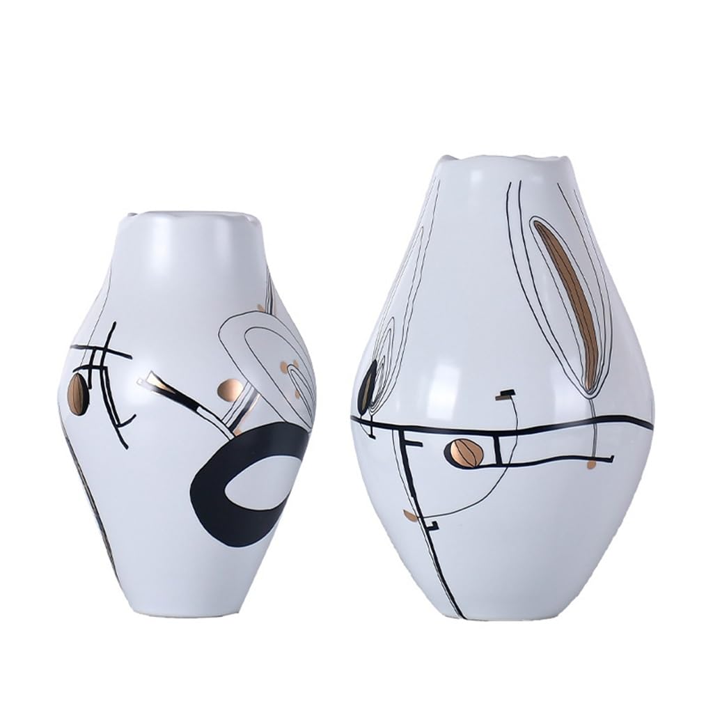 Vase combiné JFDBGU en céramique d'art pour vitrine de fleurs et comptoir prestigieux