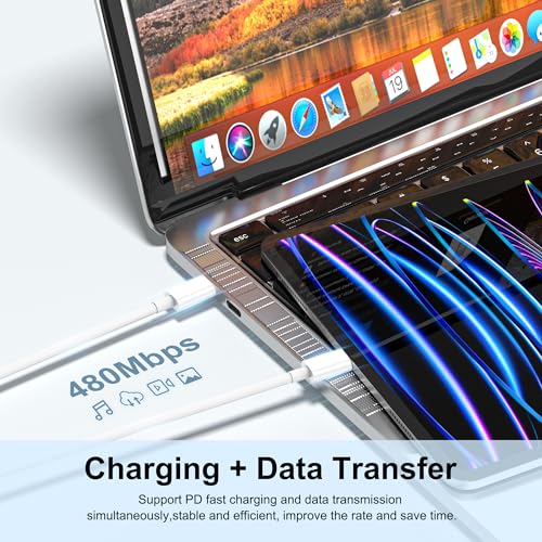 IPhone 17 16 15 Chargeur,paquet de 3 20W USB-C Chargeur mural rapide avec 6ft USB C à USB C Câble pour iPhone 17/16/16 Pro Max/16 Plus/15/15 Pro Max/15 Plus/iPad Air/iPad et plus