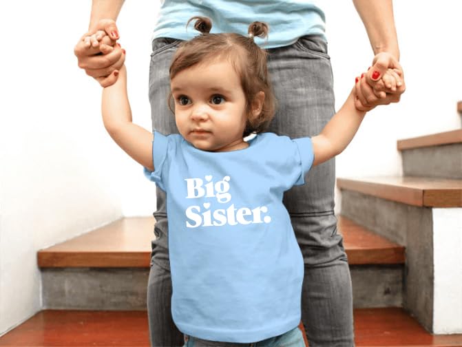 Big Sister Toddler Shirt - Cute and Fun Sibling Announcement Tee for Kids and Family2