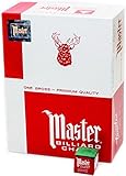 Master Billiard/Pool Cue Chalk, Gross Box, 144 Cubes, Green