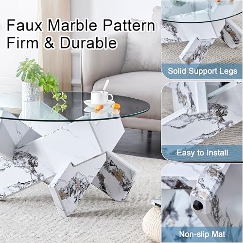 Luxury Marble Coffee Table Modern