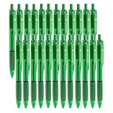 Writon Retractable Green Ballpoint Pens - 24-Pack Writing Pens - Comfortable Grip - 0.7mm Fine Point for Smooth Writing - Fast-Drying Ink Pen - Ball Point Pens - Modern School, Office Supplies