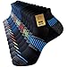 Niorasen Sneaker Socken Herren 39-42 43-46 47-50, 6 Paar Sportsocken Gepolsterte Laufsocken Atmungsaktiv Baumwolle Socken mit Frotteesohle Antirutsch Bequeme Kurze Socken