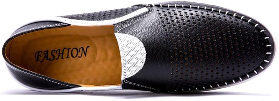 Men's Genuine Leather Loafers Shoes Fashion Slip-on Casual Soft Summer Driving Shoes - Image 2