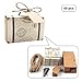 Produktbild E-Goal 50Pcs/Pack Mini-Koffer Hochzeits-Bevorzugungs-Süßigkeit-Kasten für Hochzeits-Party-Dekoration mit Leinwand-Schnur und Kraftpapier-Umbau