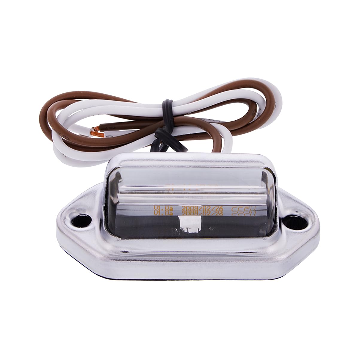 United Pacific Industries 6 LED Stainless Tube Light - White LED License Plate S2008LED