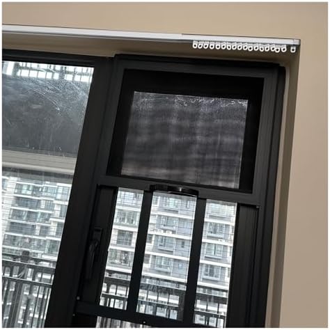 Ceiling & Wall Mounted Curtain Track Set, Adjustable 3-14 FT Aluminum Rail for Heavy Duty Drapes, Tulle & Fabric, Telescoping Curtain Rods, Easy Install