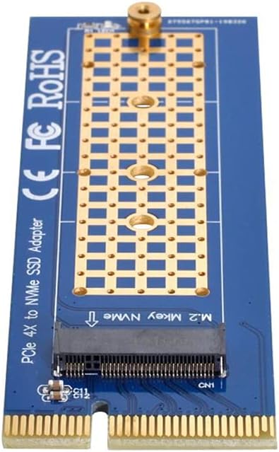 NFHK NGFF M-key NVME AHCI SSD to PCI-E Express 3.0 4X Vertical Adapter for SSD & Motherboard - Image 3