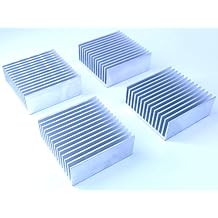 Easycargo 4pcs 50mm Aluminum Heatsink 50mm x 50mm x 20mm, Cooler Cooling Heat Sink 50mmx50mmx20mm