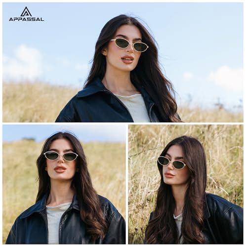 Retro Oval Sunglasses for Women Mens with Spring Hinge Sunnies AP3696