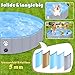 Gindoly Hundepool,Faltbare Hundepools für Kleine, Mittlere&Große,Swimmingpool Planschbecken Hundebadewanne Faltbarer für Hunde und Katzen,Abriebfest&Rutschfest-160 * 30cm