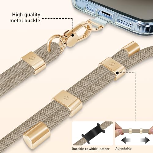 Ukon US-B-UKONWEN Cell Phone Lanyard,Crossbody Lanyard And Wrist Strap Premium Metal Buckle Phone Charms thumb #2