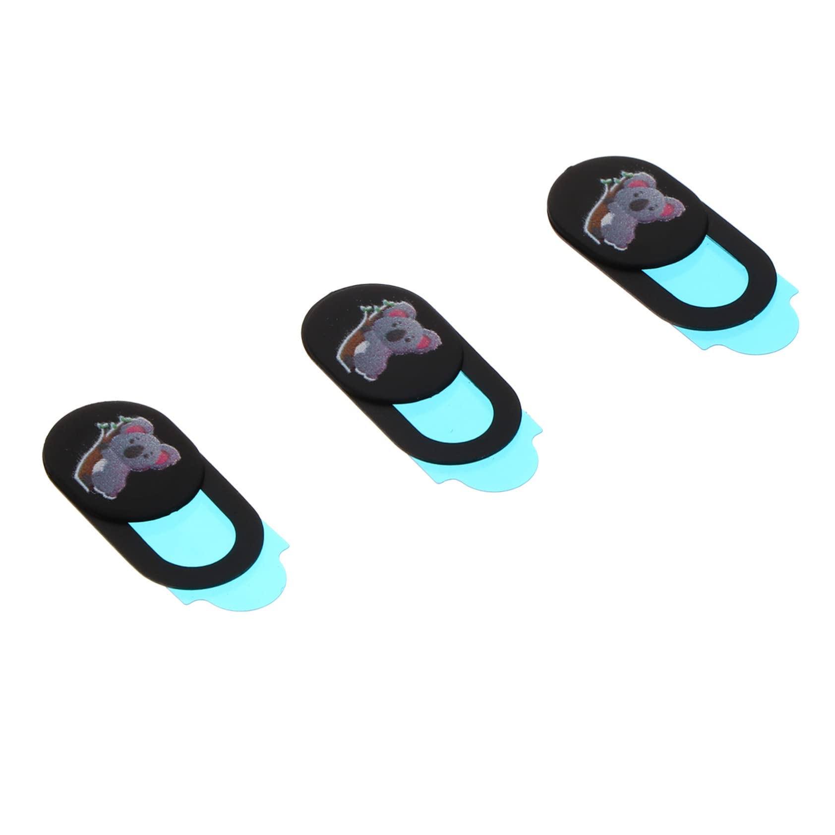 SHINEOFI 3pezzi Copertura per Webcam Copertura Scorrevole per Privacy Blocco per Fotocamera per Laptop Design Koala Facile da Installare e Usare