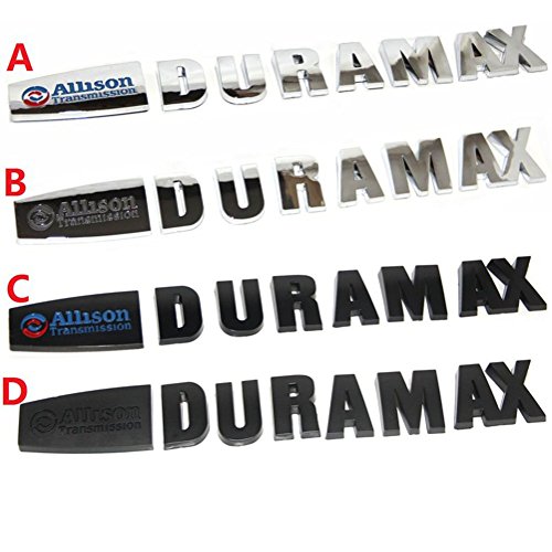 Emblemas de capó Allison Duramax para camionetas GM Silverado modelos 2500HD y 3500HD, par 5