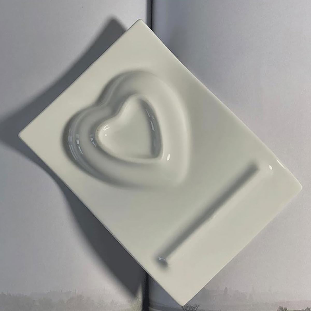 MAGICLULU Kaffeetassen Satz aus Weißem Porzellan mit Herzform und Praktischem Unterteller für Zuhause und Restaurant Ergonomisches Design und Verarbeitung