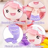 IFHDO Mermaid Doll, Plush Pillow, Ocean Plush Toys, Little Kawaii Doll Cushion 20 CM, Cartoon Soft Toys, Soft Toys for Girls, Gifts for Girls （Purple） - Image 3