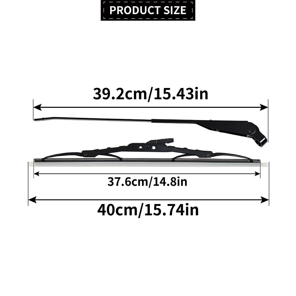 Braccio Tergicristallo con Spazzola Tergicristallo Anteriore Lato Passeggero Compatibile con Fiat Panda 1986-2003 4411451 71804097 71779233