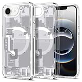 Spigen Ultra Hybrid MagFit Direct Digital Printing Case for iPhone 17e / 16e Case [Custom Design][Compatible with Magsafe] - Zero One White