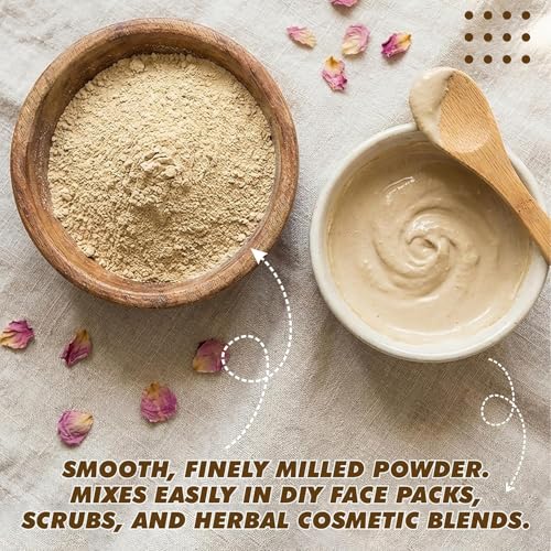 Image of BRALCON Multani Mitti Powder for Skin Care - 100g | Herbal Powder for Face | Natural Face Pack Powder