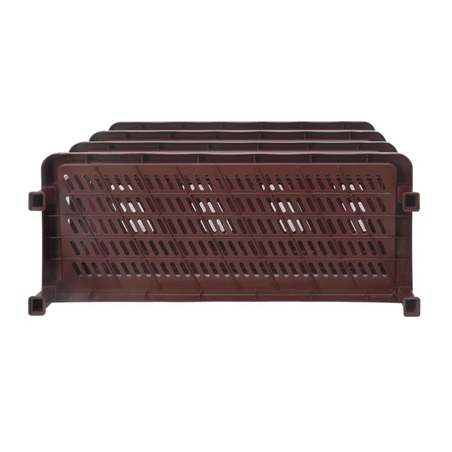 Image of Nilkamal Multipurpose Rack for Book Shelve | Shoes Storage Rack | for Home Shoe Stand|Kitchen Rack (Maroon, 4 Shelves)