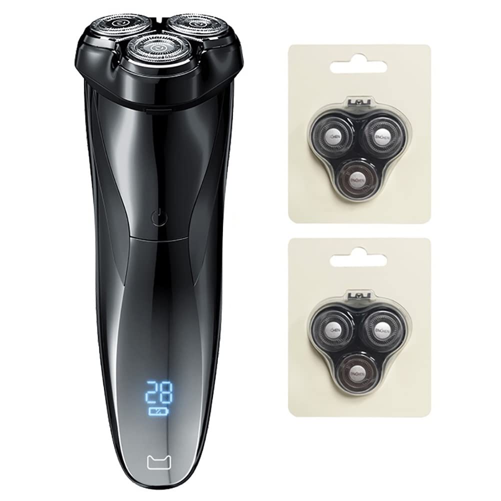 Electric Razor for Men Rechargeable IPX7 Waterproof Electric Shaver Wet and Dry Mens Rotary Shavers Electric Shaving Razors