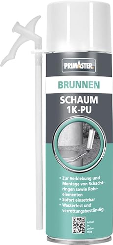 Primaster Brunnenschaum 1K-PU 500ml Schachtschaum Wasserfest Unlöslich