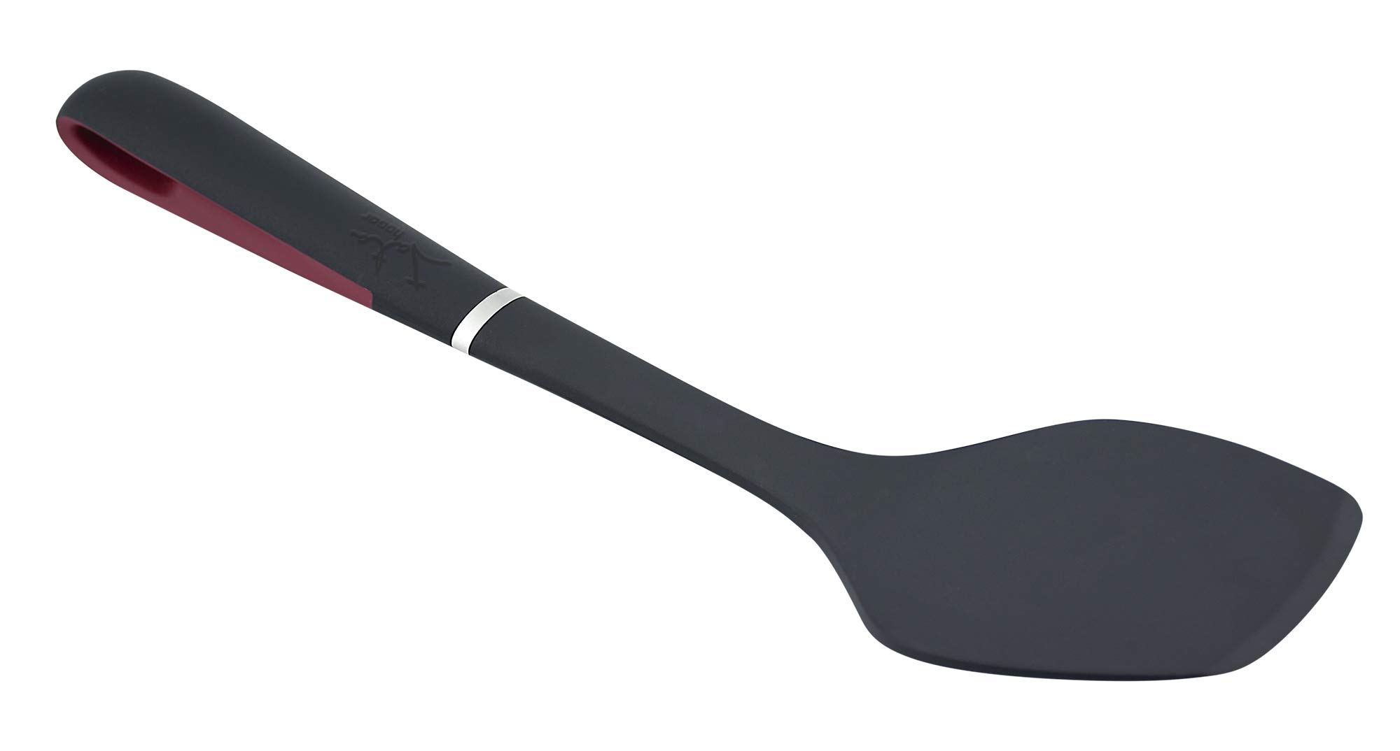 Jata Negro Ac4 - Pala De Nylon, Mango Ergonómico Silicona, Antideslizante, Apto Lavavajillas, Resistencia 240°,